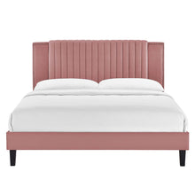 Load image into Gallery viewer, Zahra Channel Tufted Performance Velvet King Platform Bed by Modway
