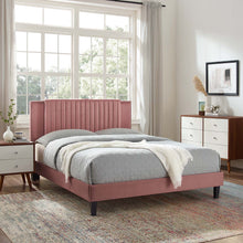 Load image into Gallery viewer, Zahra Channel Tufted Performance Velvet King Platform Bed by Modway
