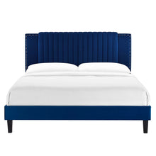 Load image into Gallery viewer, Zahra Channel Tufted Performance Velvet King Platform Bed by Modway

