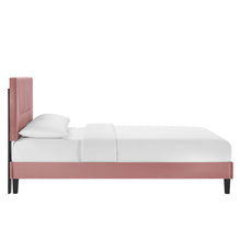 Load image into Gallery viewer, Yasmine Channel Tufted Performance Velvet King Platform Bed by Modway
