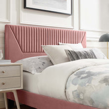 Load image into Gallery viewer, Yasmine Channel Tufted Performance Velvet King Platform Bed by Modway

