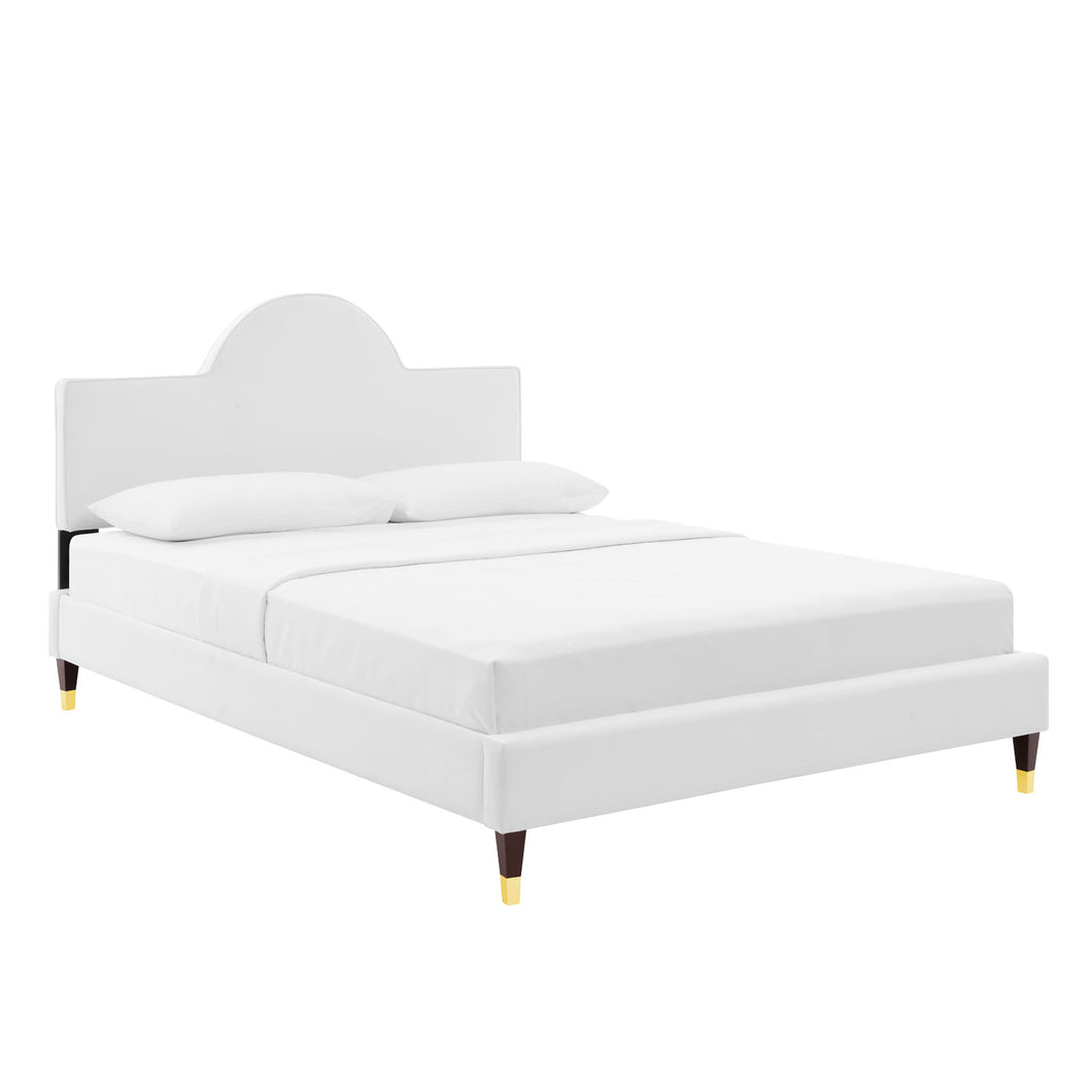 Aurora Performance Velvet King Bed by Modway