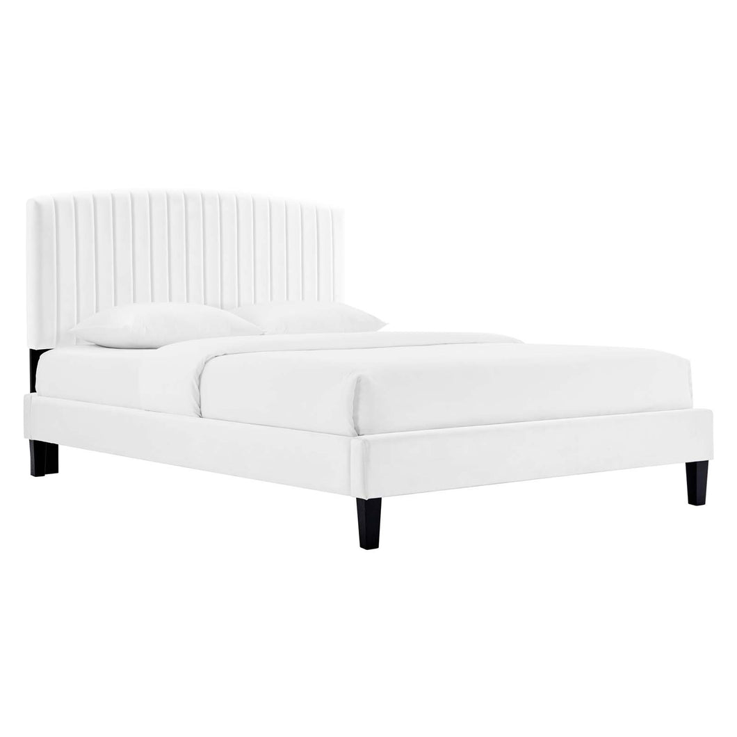 Alessi Performance Velvet Full Platform Bed by Modway