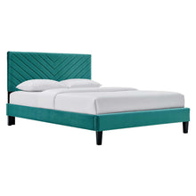 Load image into Gallery viewer, Roxanne Performance Velvet Full Platform Bed by Modway
