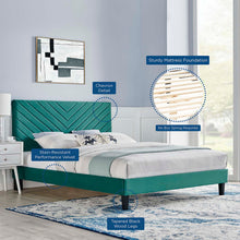 Load image into Gallery viewer, Roxanne Performance Velvet Full Platform Bed by Modway
