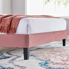 Load image into Gallery viewer, Daisy Performance Velvet Twin Platform Bed
