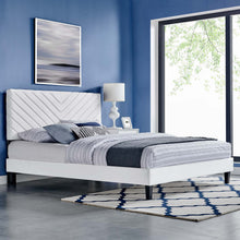 Load image into Gallery viewer, Roxanne Performance Velvet King Platform Bed by Modway
