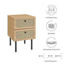 Load image into Gallery viewer, Chaucer 2-Drawer Nightstand by Modway
