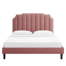 Load image into Gallery viewer, Colette Performance Velvet King Platform Bed by Modway

