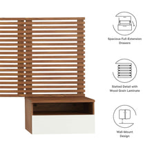 Load image into Gallery viewer, Render Wall Mount King Headboard and Modern Nightstands
