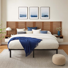 Load image into Gallery viewer, Render Wall Mount King Headboard and Modern Nightstands
