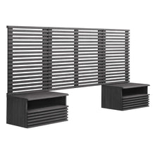 Load image into Gallery viewer, Render Wall Mount Twin Headboard and Modern Nightstands by Modway
