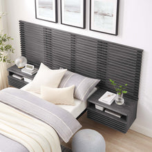 Load image into Gallery viewer, Render Wall Mount Twin Headboard and Modern Nightstands by Modway
