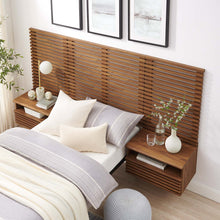 Load image into Gallery viewer, Render Wall Mount Twin Headboard and Modern Nightstands by Modway
