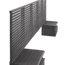 Load image into Gallery viewer, Render Wall Mount Queen Headboard and Modern Nightstands by Modway
