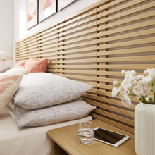Load image into Gallery viewer, Render Wall Mount Queen Headboard and Modern Nightstands by Modway
