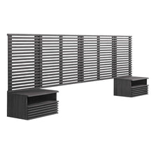 Load image into Gallery viewer, Render Wall Mount King Headboard and Modern Nightstands by Modway
