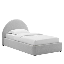 Load image into Gallery viewer, Resort Upholstered Fabric Arched Round Twin Platform Bed by Modway
