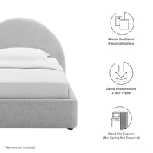 Load image into Gallery viewer, Resort Upholstered Fabric Arched Round Twin Platform Bed by Modway
