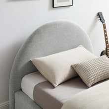 Load image into Gallery viewer, Resort Upholstered Fabric Arched Round Twin Platform Bed by Modway
