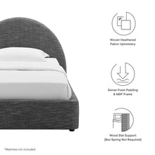 Load image into Gallery viewer, Resort Upholstered Fabric Arched Round Twin Platform Bed by Modway
