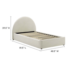 Load image into Gallery viewer, Resort Performance Velvet Arched Round Twin Platform Bed by Modway
