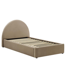 Load image into Gallery viewer, Resort Performance Velvet Arched Round Twin Platform Bed by Modway
