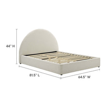 Load image into Gallery viewer, Resort Upholstered Fabric Arched Round Full Platform Bed by Modway
