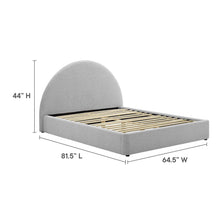 Load image into Gallery viewer, Resort Upholstered Fabric Arched Round Full Platform Bed by Modway
