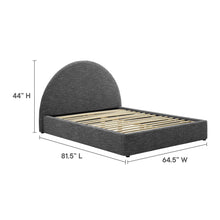 Load image into Gallery viewer, Resort Upholstered Fabric Arched Round Full Platform Bed by Modway
