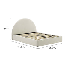 Load image into Gallery viewer, Resort Performance Velvet Arched Round Full Platform Bed by Modway
