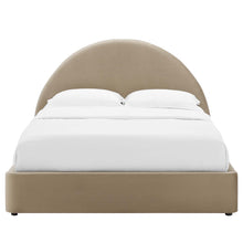 Load image into Gallery viewer, Resort Performance Velvet Arched Round Full Platform Bed by Modway
