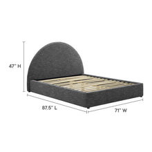 Load image into Gallery viewer, Resort Upholstered Fabric Arched Round Queen Platform Bed by Modway
