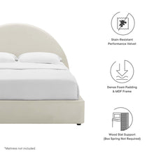 Load image into Gallery viewer, Resort Performance Velvet Arched Round King Platform Bed by Modway
