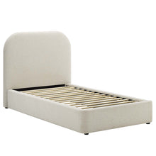 Load image into Gallery viewer, Keynote Upholstered Fabric Curved Twin Platform Bed by Modway
