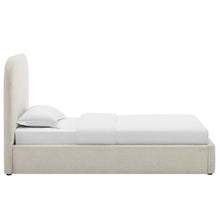 Load image into Gallery viewer, Keynote Upholstered Fabric Curved Twin Platform Bed by Modway
