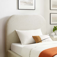 Load image into Gallery viewer, Keynote Upholstered Fabric Curved Twin Platform Bed by Modway
