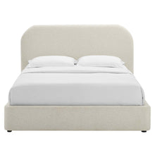 Load image into Gallery viewer, Keynote Upholstered Fabric Curved Full Platform Bed by Modway
