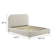 Load image into Gallery viewer, Keynote Upholstered Fabric Curved Full Platform Bed by Modway
