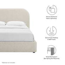 Load image into Gallery viewer, Keynote Upholstered Fabric Curved Full Platform Bed by Modway
