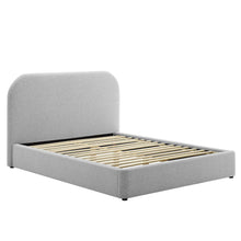 Load image into Gallery viewer, Keynote Upholstered Fabric Curved Full Platform Bed by Modway
