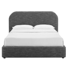 Load image into Gallery viewer, Keynote Upholstered Fabric Curved Full Platform Bed by Modway
