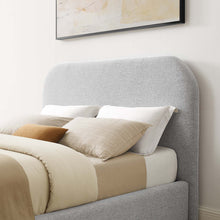 Load image into Gallery viewer, Keynote Upholstered Fabric Curved Queen Platform Bed by Modway
