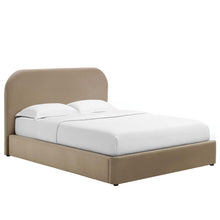 Load image into Gallery viewer, Keynote Performance Velvet Curved Queen Platform Bed by Modway
