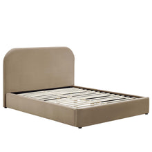 Load image into Gallery viewer, Keynote Performance Velvet Curved Queen Platform Bed by Modway
