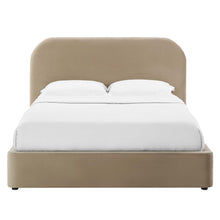 Load image into Gallery viewer, Keynote Performance Velvet Curved Queen Platform Bed by Modway
