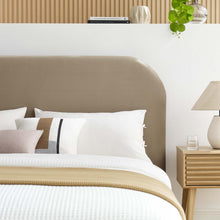Load image into Gallery viewer, Keynote Performance Velvet Curved Queen Platform Bed by Modway
