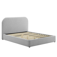 Load image into Gallery viewer, Keynote Upholstered Fabric Curved King Platform Bed by Modway
