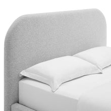 Load image into Gallery viewer, Keynote Upholstered Fabric Curved King Platform Bed by Modway
