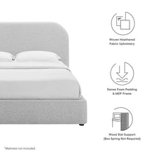 Load image into Gallery viewer, Keynote Upholstered Fabric Curved King Platform Bed by Modway

